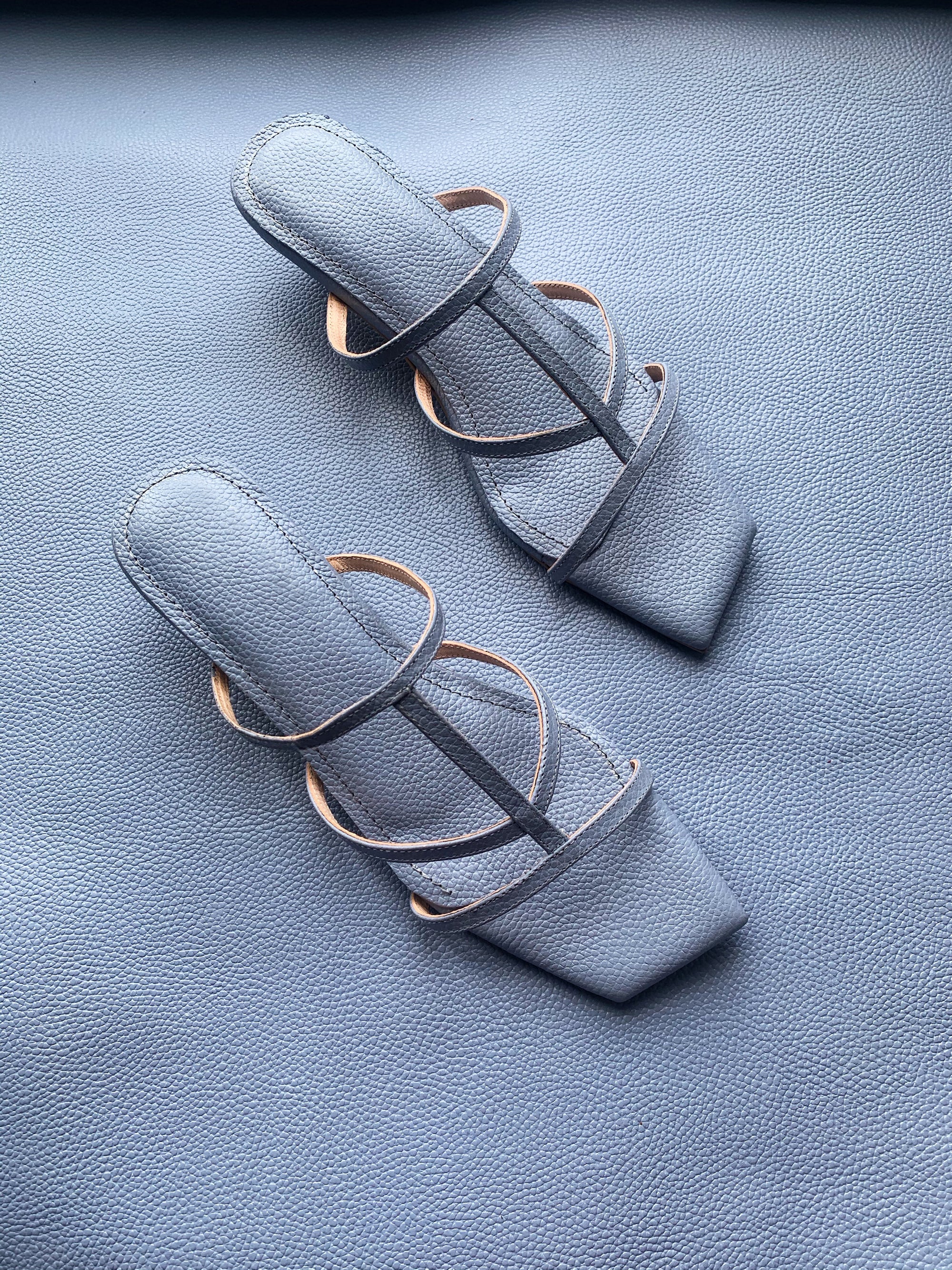 Jemima Sandals in Blue Grey