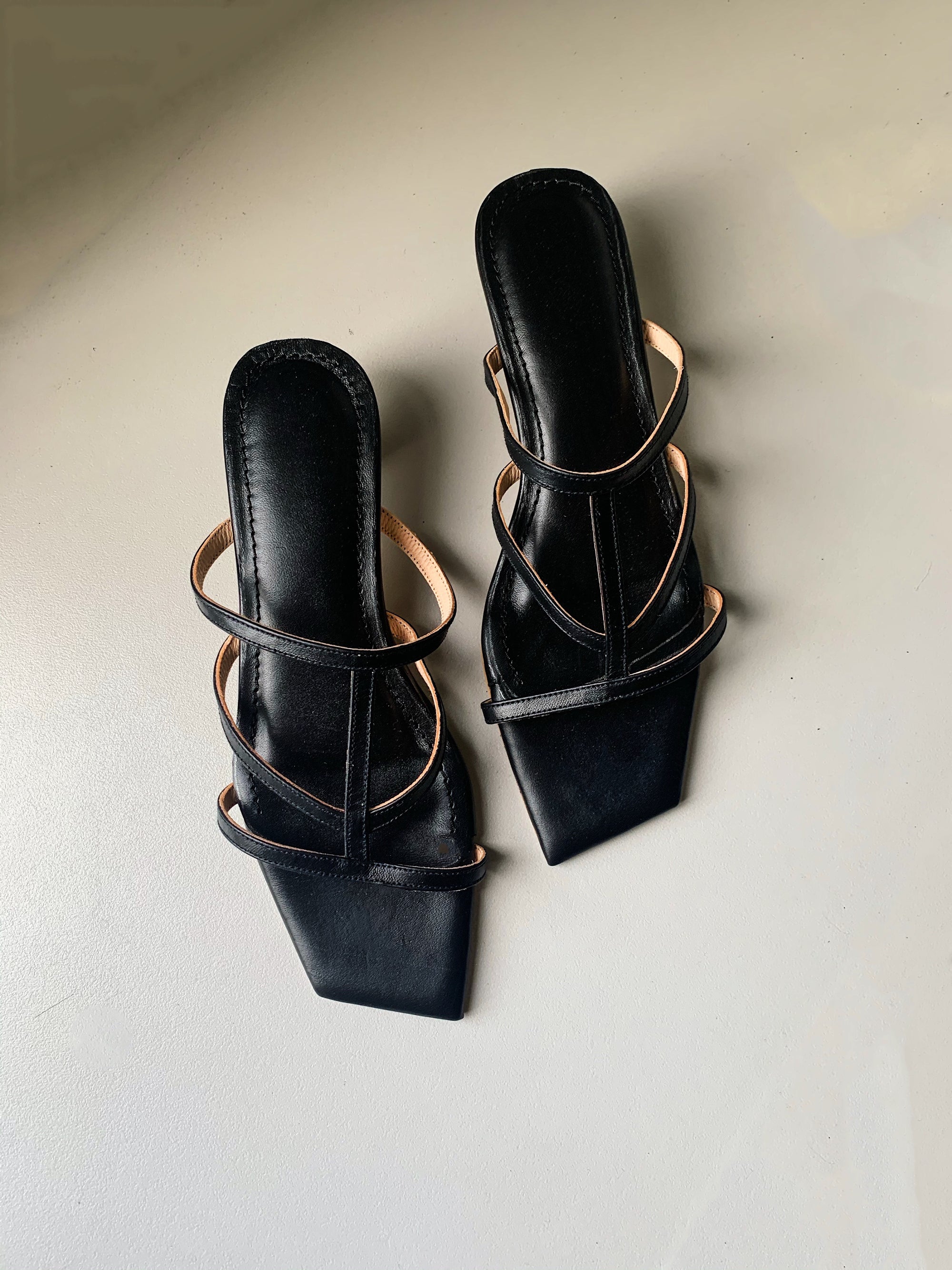 Jemima Sandals in Black