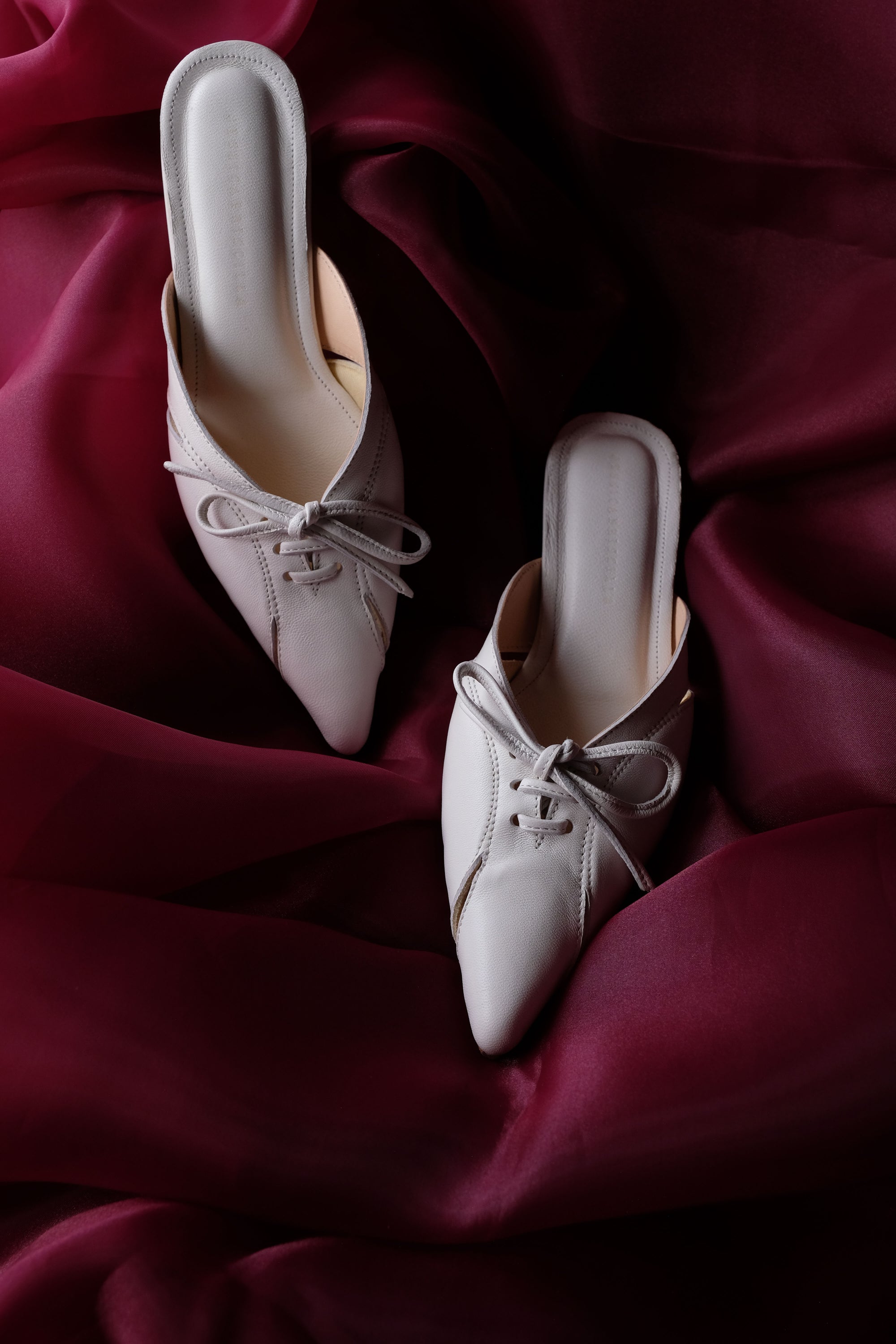 Lucy Mules in White