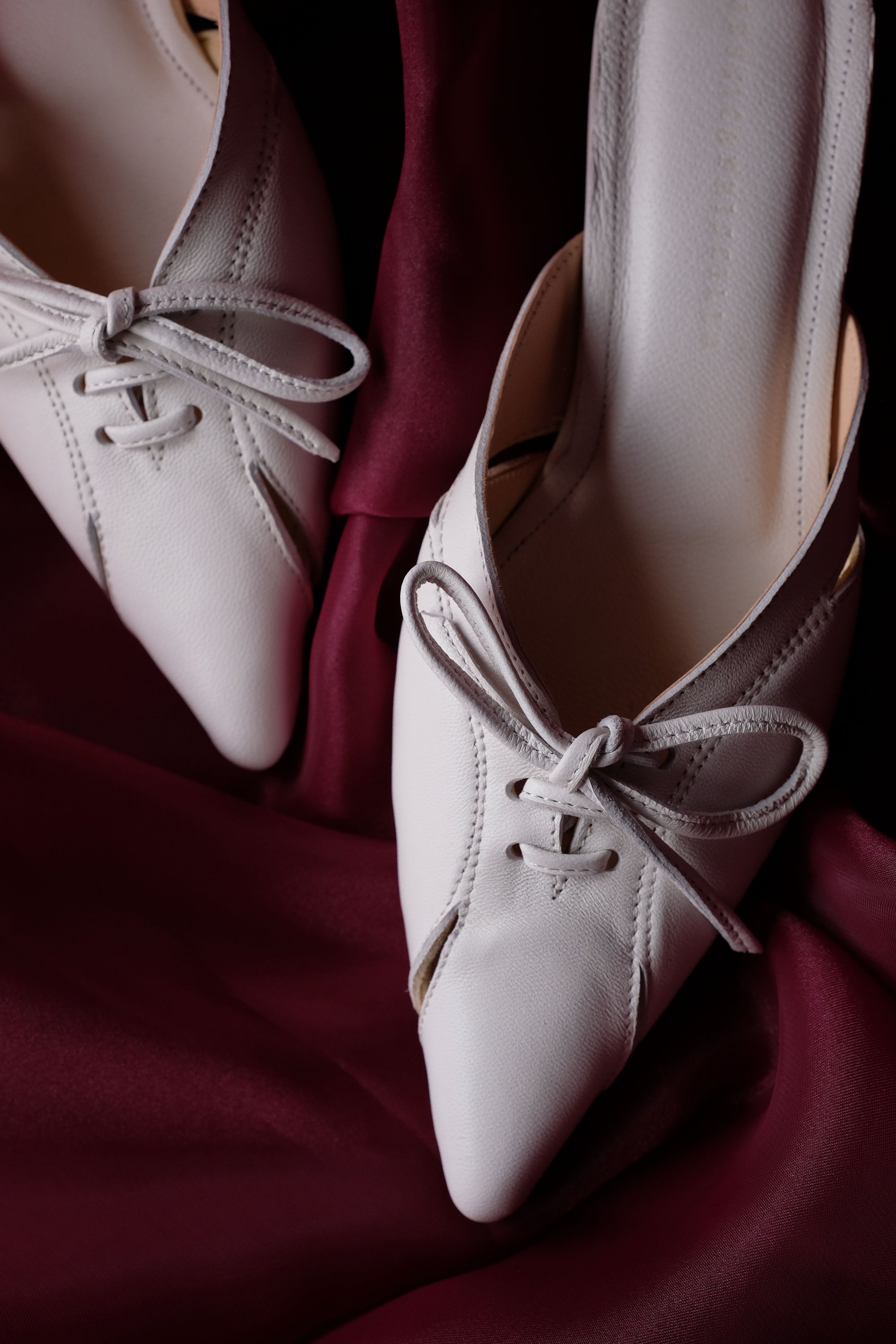 Lucy Mules in White