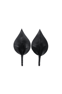 Calla Lily Clip On Shoes Accessories in Black
