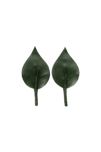 Calla Lily Clip On Shoes Accessories in Emerald Green