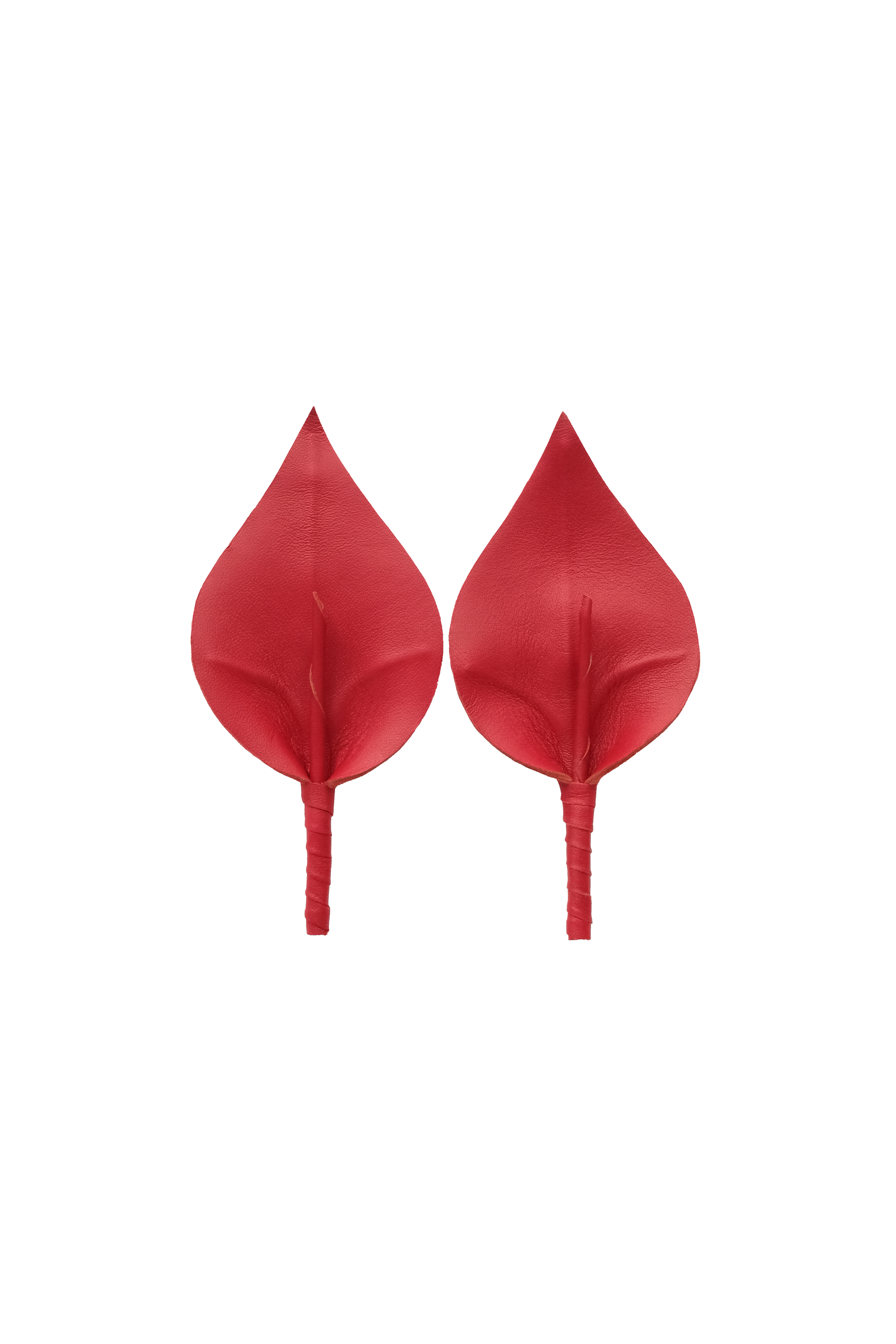 Calla Lily Clip On Shoes Accessories in Red
