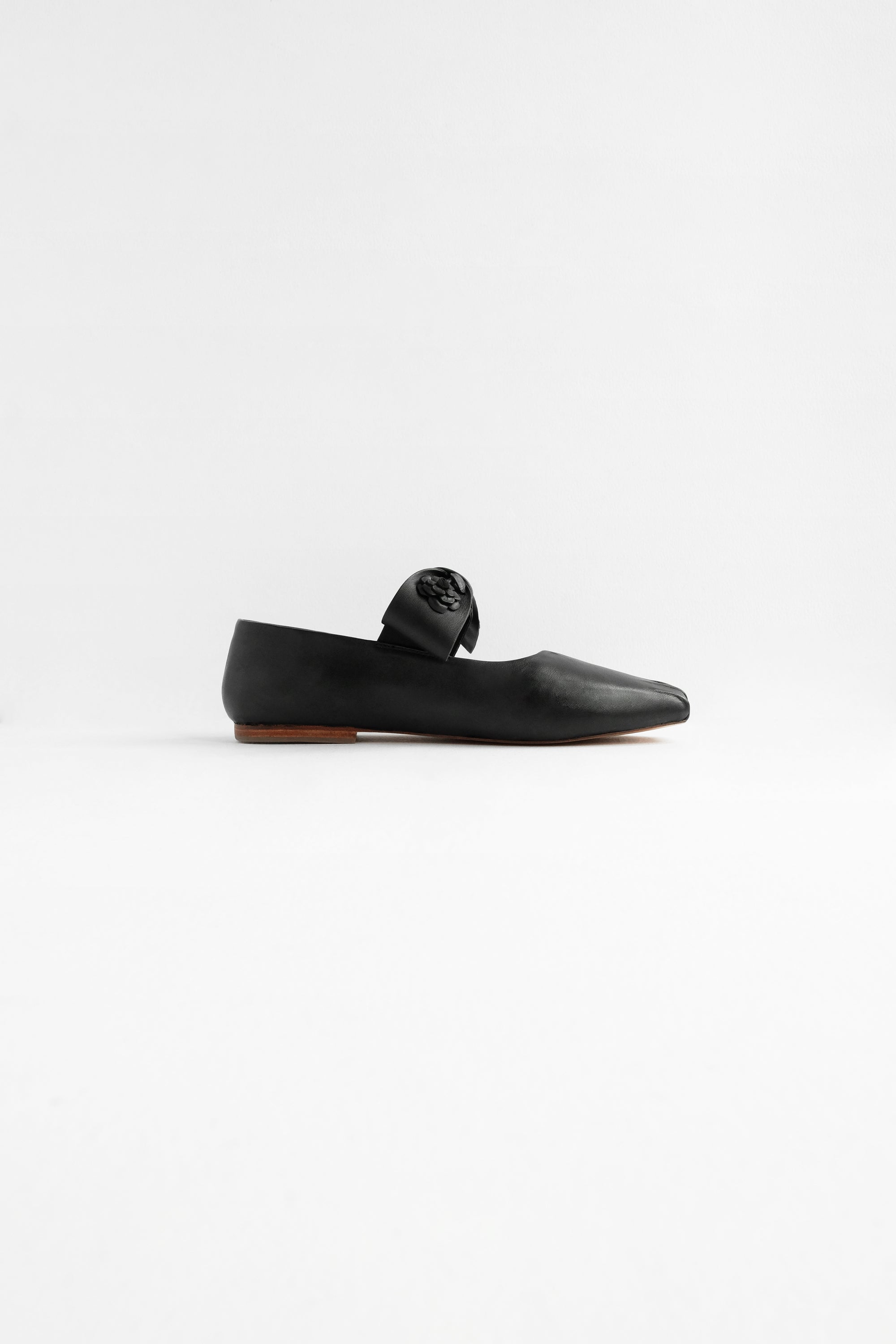 Evelina Ballet Flats in Black