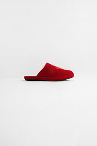 Flowers Don't Worry Home Slippers in Red