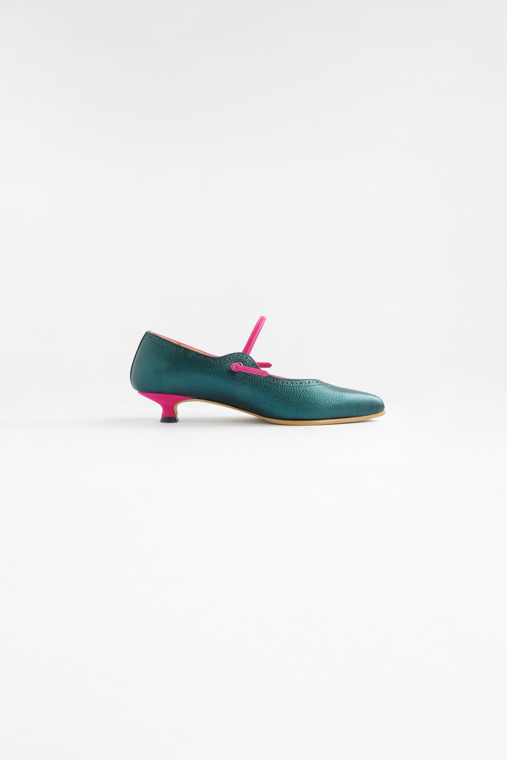 Selah Shoes in Metallic Green